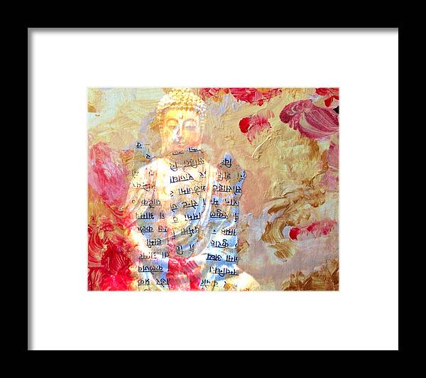 Buddha Framed Print featuring the painting Toward Transendence II by Ann Tracy