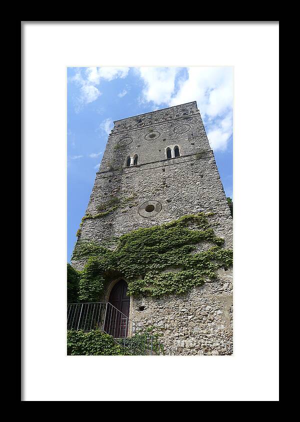  Framed Print featuring the photograph Tower and Ivy by Nora Boghossian