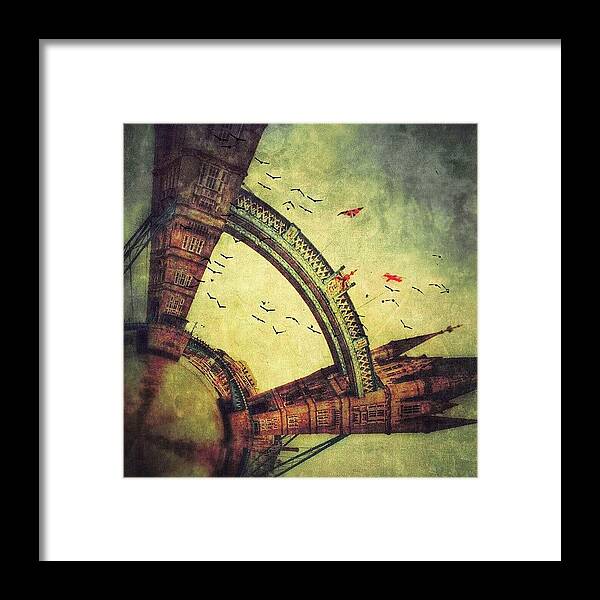  Framed Print featuring the photograph Tower Bridge Fantasy by Jill Battaglia
