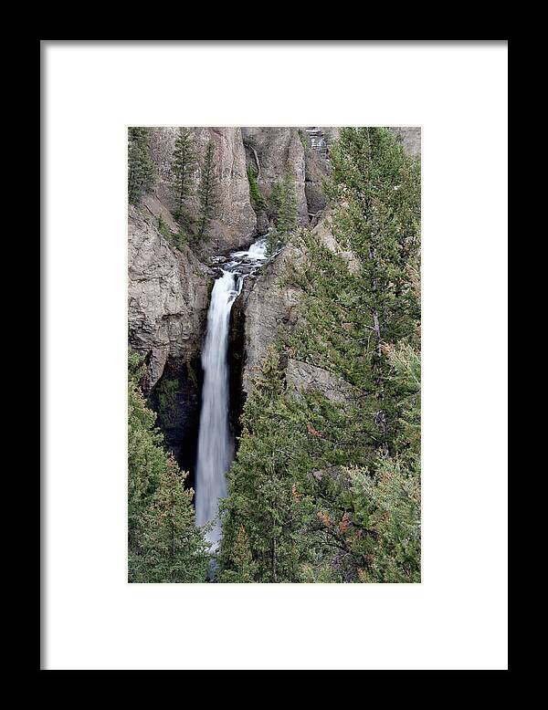 Tower Falls Framed Print featuring the photograph Tower Falls by Theo OConnor