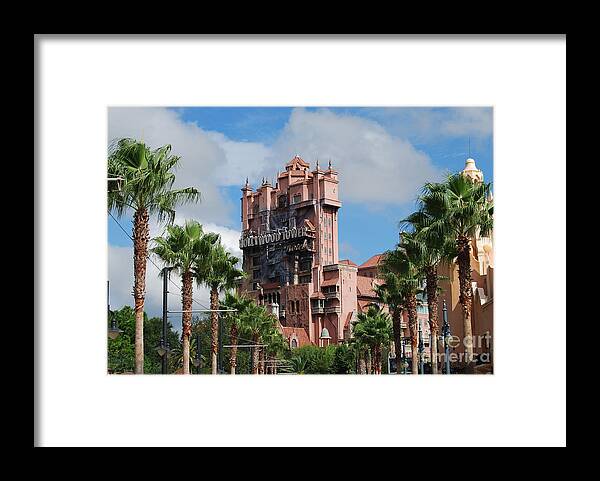 Disney Framed Print featuring the photograph Tower of Terror by Eric Liller