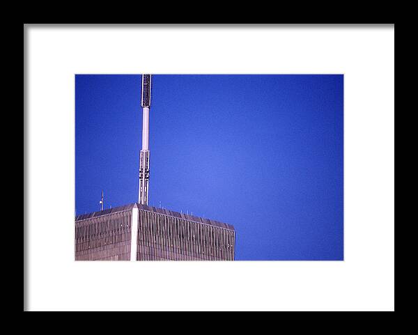 World Trade Center Framed Print featuring the photograph Tower One by Jon Neidert