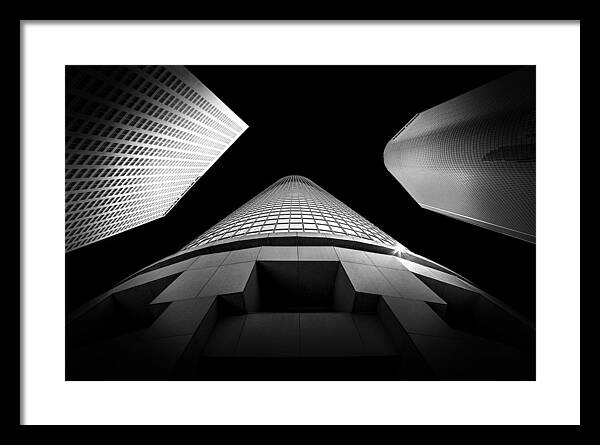 Los Angeles Framed Print featuring the photograph Tower Wars 3 by Az Jackson