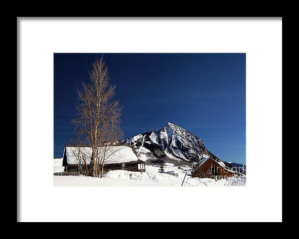 Crested Butte Framed Print featuring the photograph Towering Above Crested Butte by Adam Jewell