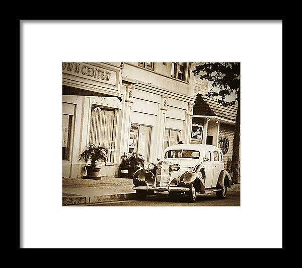 Antique Car Framed Print featuring the photograph Town Center by Caitlyn Grasso