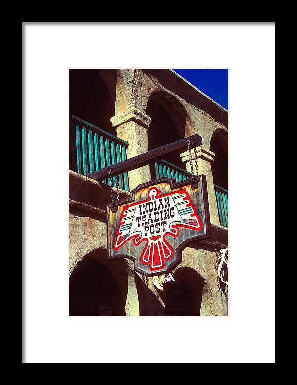 Indian Framed Print featuring the photograph Trading Post by Paul W Faust - Impressions of Light