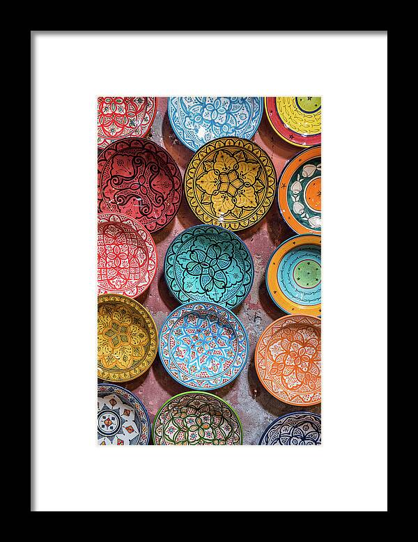 Art Framed Print featuring the photograph Traditional Ceramic Moroccan by Guyberresfordphotography