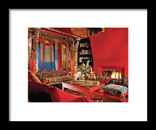 No People Framed Print featuring the photograph Traditional Home Interior by Billy Cunningham