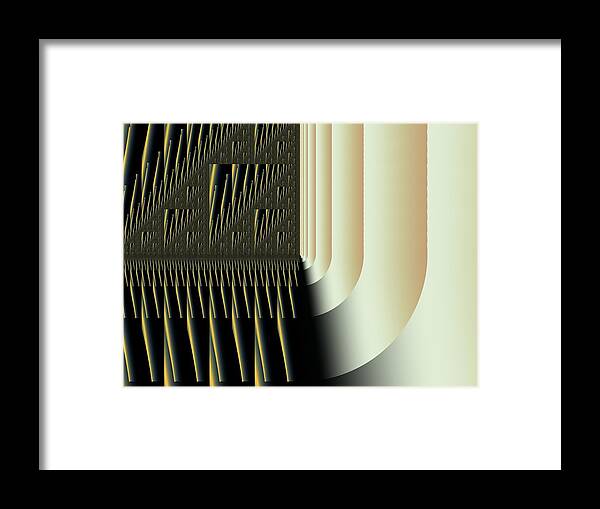 Abstract Framed Print featuring the digital art Traditions by Inna Arbo