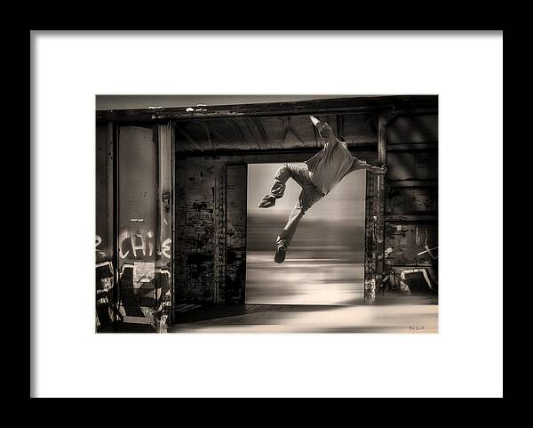 Trains Framed Print featuring the photograph Train Jumping by Bob Orsillo