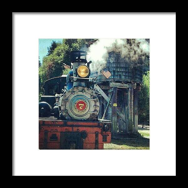 Picoftheweek Framed Print featuring the photograph #train #oldschool #oldskool #steam by Geoff Rogers