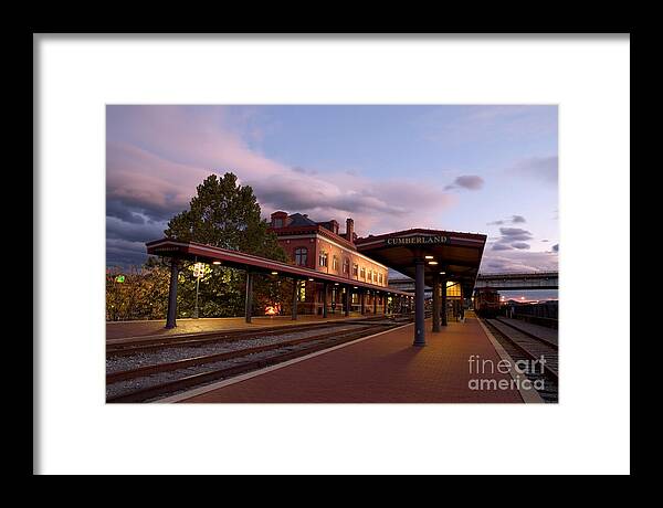 Train Station Framed Print featuring the photograph Train Station by Jeannette Hunt