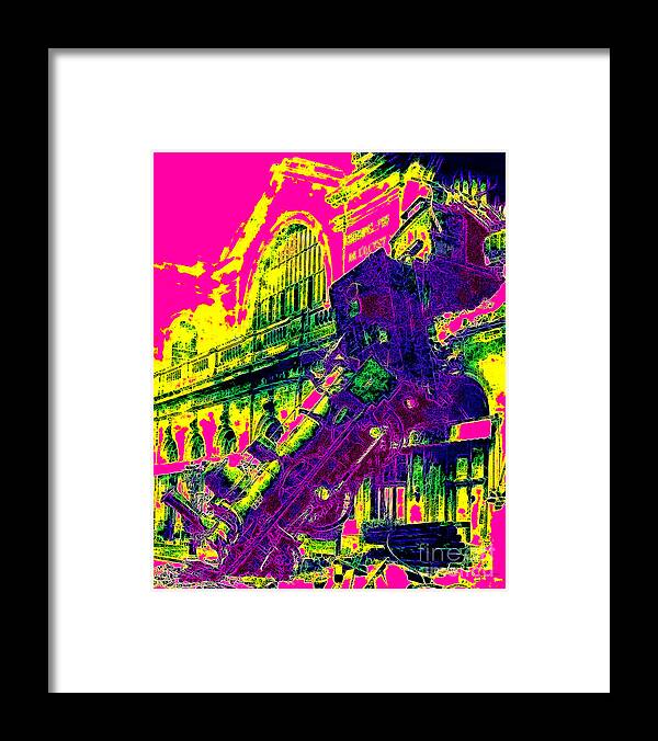 Train Wreck Framed Print featuring the photograph Train Wreck At Montparnasse Station 20130525 by Wingsdomain Art and Photography