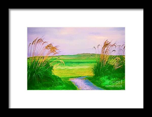 Tralee Ireland Image Framed Print featuring the photograph Tralee Ireland water color effect by Tom Prendergast