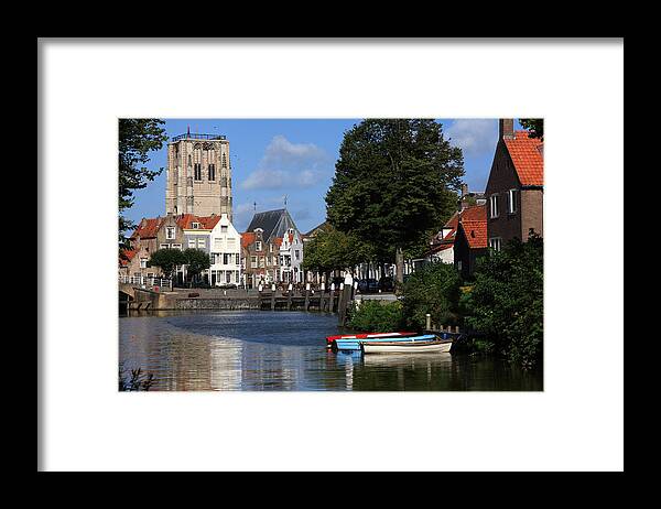 Towns Framed Print featuring the photograph Tranquil Village Scene by Aidan Moran