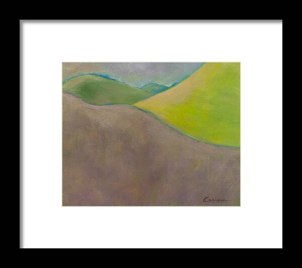 Tranquil Framed Print featuring the painting Tranquility by Kerima Swain