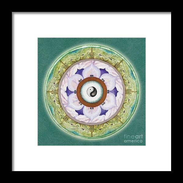 Mandala Art Framed Print featuring the painting Tranquility Mandala by Jo Thomas Blaine