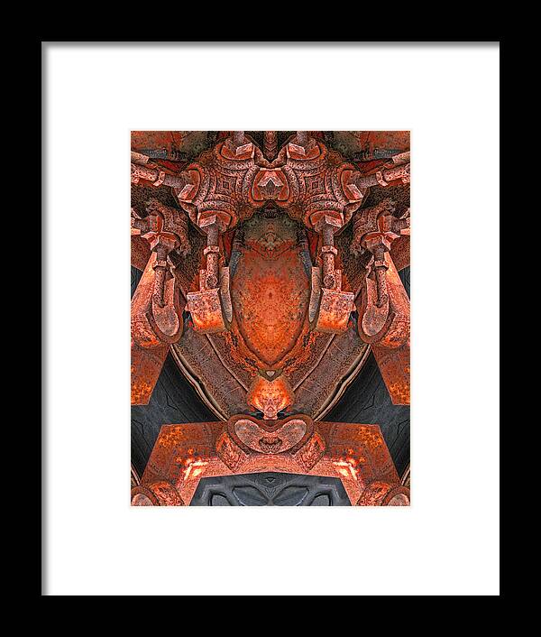 Abstract Framed Print featuring the digital art Transformed by Wendy J St Christopher