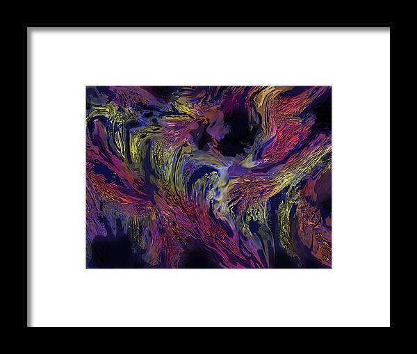Abstract Framed Print featuring the digital art Transitions by Ian MacDonald