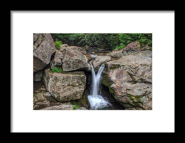 Trash Can Falls Framed Print featuring the photograph Trash Can Falls by Chris Berrier