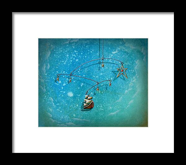 Boat Framed Print featuring the painting Treasure Hunter by Cindy Thornton
