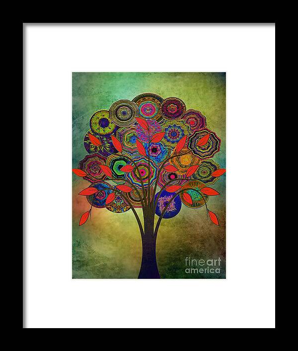 Abstract Framed Print featuring the digital art Tree of Life 2. version by Klara Acel