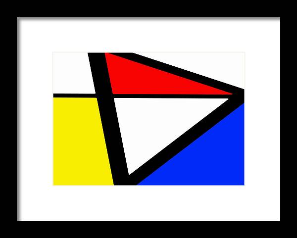 Richard Reeve Framed Print featuring the digital art Triangularism I by Richard Reeve