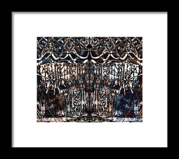 Abstract Framed Print featuring the painting Tribal Tiffany by Malinda Kopec