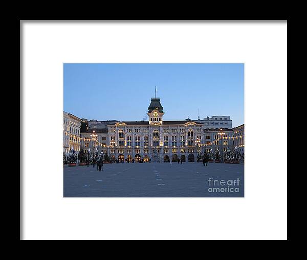 Town Hall Framed Print featuring the photograph Trieste Municipio by Riccardo Mottola