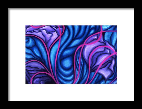 Abstract Framed Print featuring the pastel Trio by Susan Will