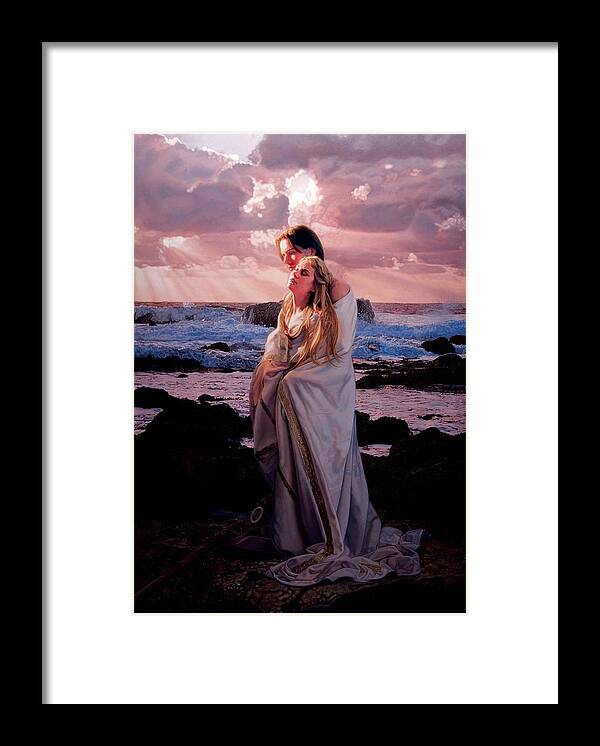 Romantic Prints Framed Print featuring the painting Tristan and Isolde by Patrick Whelan