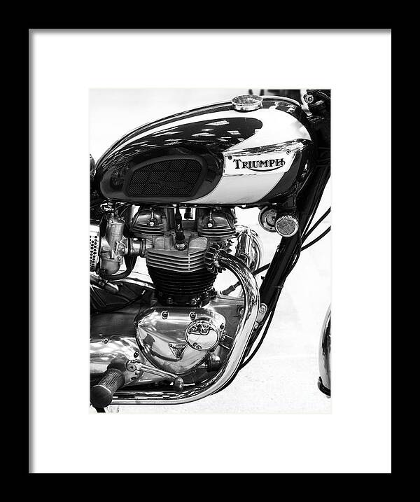 Triumph Framed Print featuring the photograph Triumph Bonneville by Tim Gainey