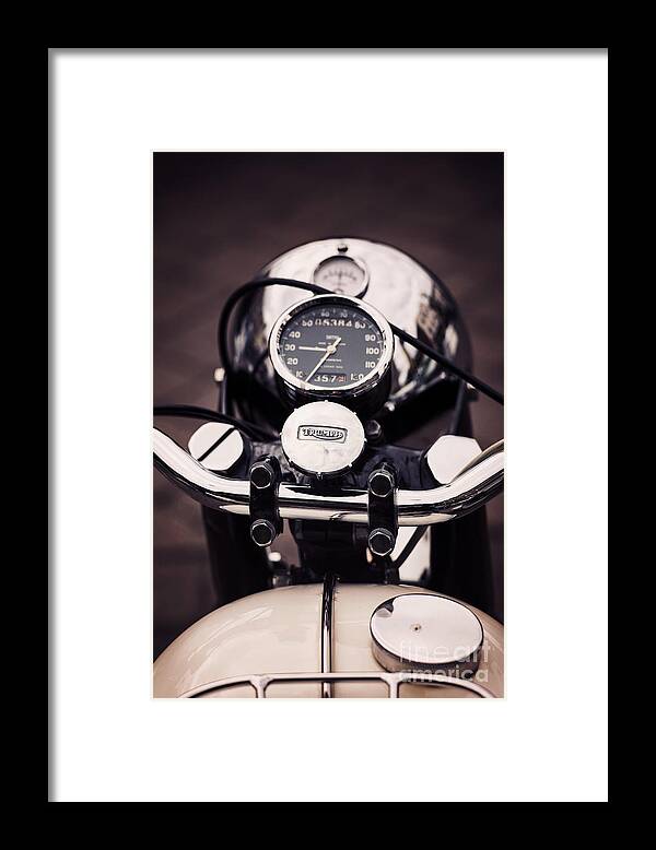 Triumph Tiger 90 Framed Print featuring the photograph Triumph Tiger 90 by Tim Gainey