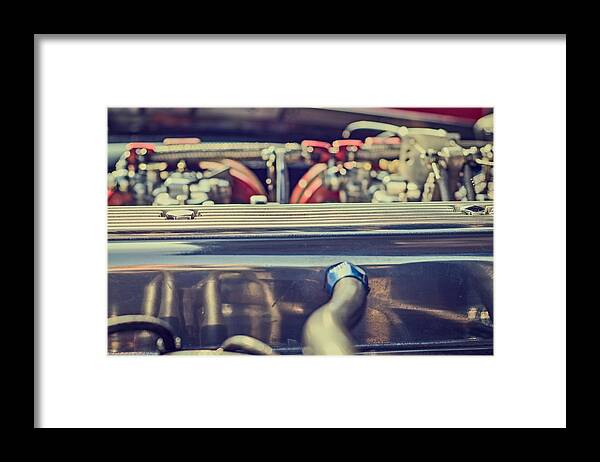 Style Framed Print featuring the photograph Triumph TR4 Engine by Spikey Mouse Photography