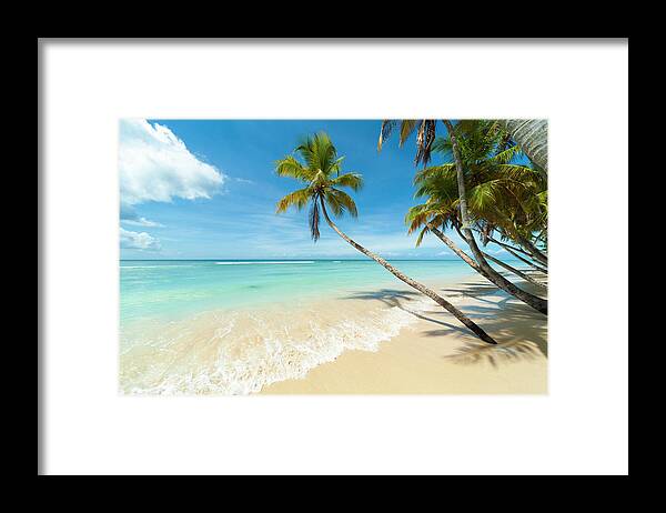 Scenics Framed Print featuring the photograph Tropical Beach, Caribbean by John Harper