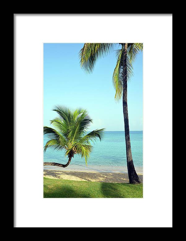 Water's Edge Framed Print featuring the photograph Tropical Beach by Maxian