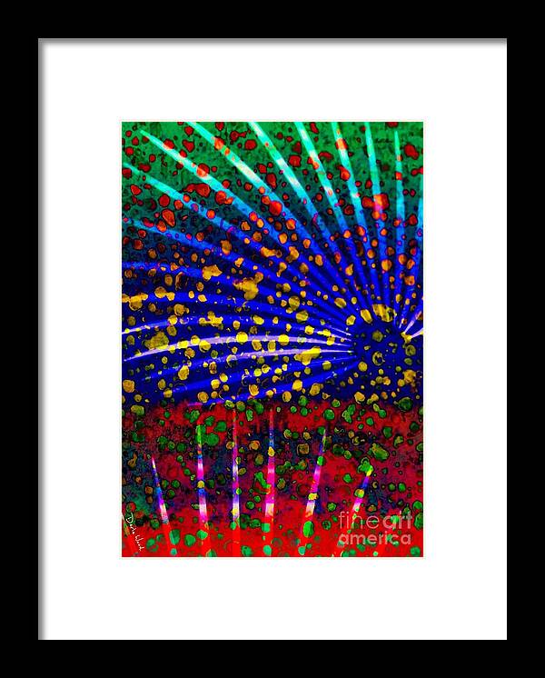 Tropical Fusion Palm Framed Print featuring the digital art Tropical Fusion Palm by Darla Wood