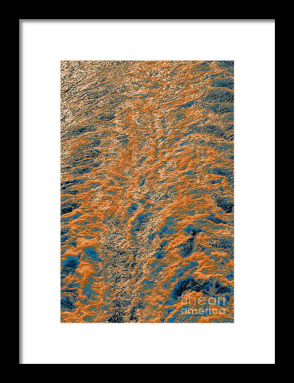 Water Framed Print featuring the digital art Troubled Water 2 by Leo Symon