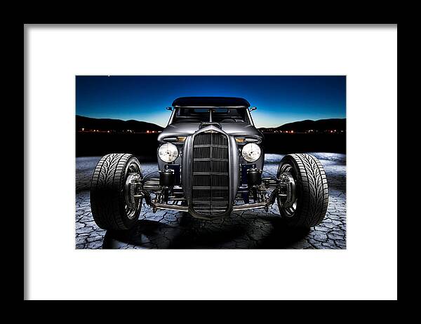 Car Framed Print featuring the photograph Millers Chop Shop 1964 Truckster Frontend by Yo Pedro