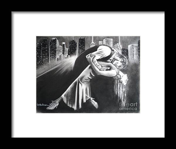 Romance Framed Print featuring the drawing True Romance by Carla Carson