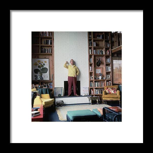 Interior Framed Print featuring the photograph Truman Capote At Home by Horst P. Horst