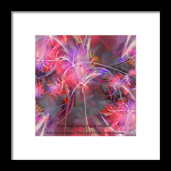 Psalms Framed Print featuring the digital art Truth Shall Spring Out by Margie Chapman
