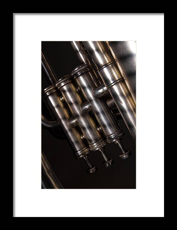 Tuba Framed Print featuring the photograph Tuba no. 3 by Chuck De La Rosa