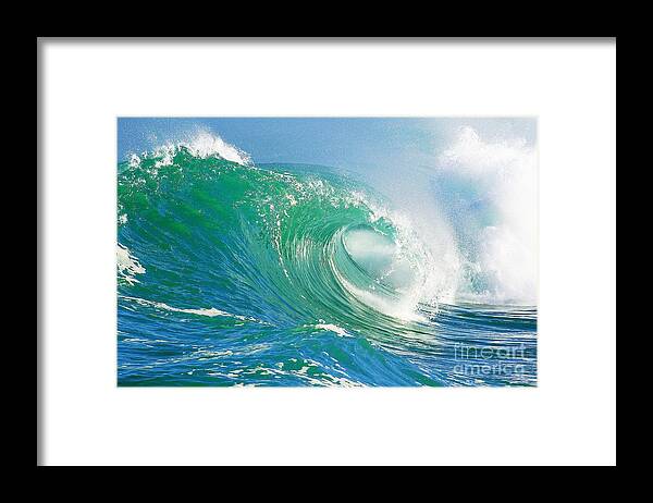 Wave Framed Print featuring the photograph Tubing Wave by Paul Topp