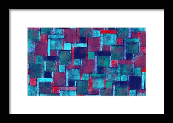Abstract Framed Print featuring the painting Tuesday by Christina Wedberg