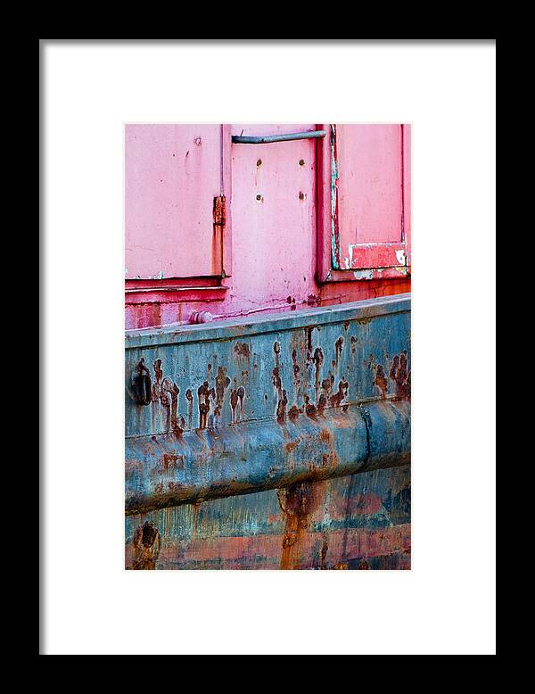 Tugboat Framed Print featuring the photograph Tugboat Abstract by Jani Freimann