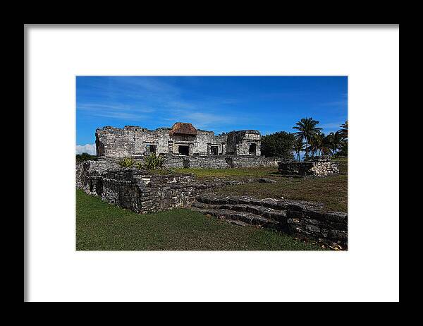 Archeological Framed Print featuring the photograph Tulum Palace by Robert McKinstry