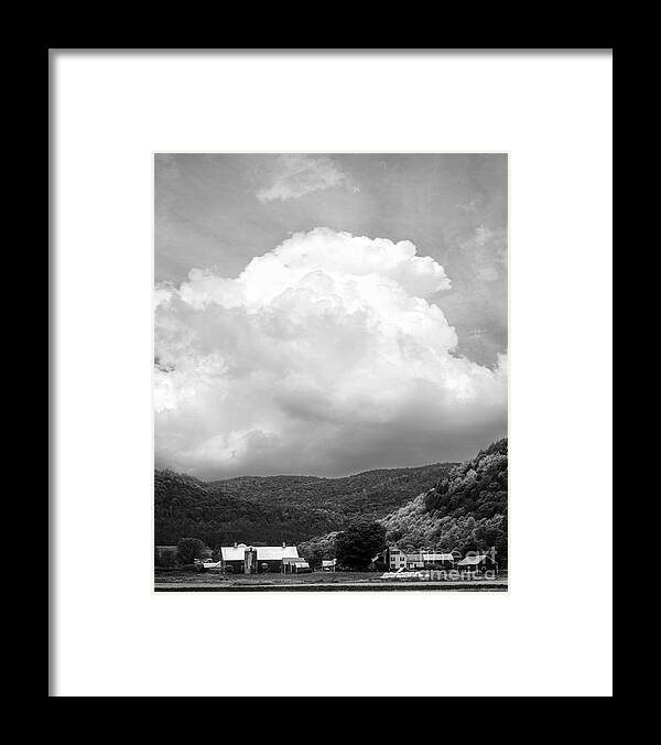 Vermont Framed Print featuring the photograph Tunbridge Vermont Storm Cloud Open Edition by Edward Fielding