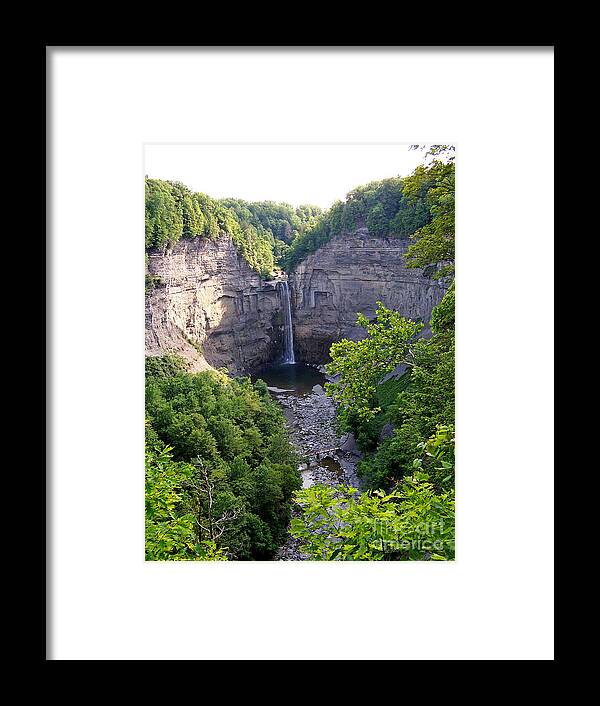 Landscape Framed Print featuring the photograph Tunkhannock Falls 2 by Tom Doud