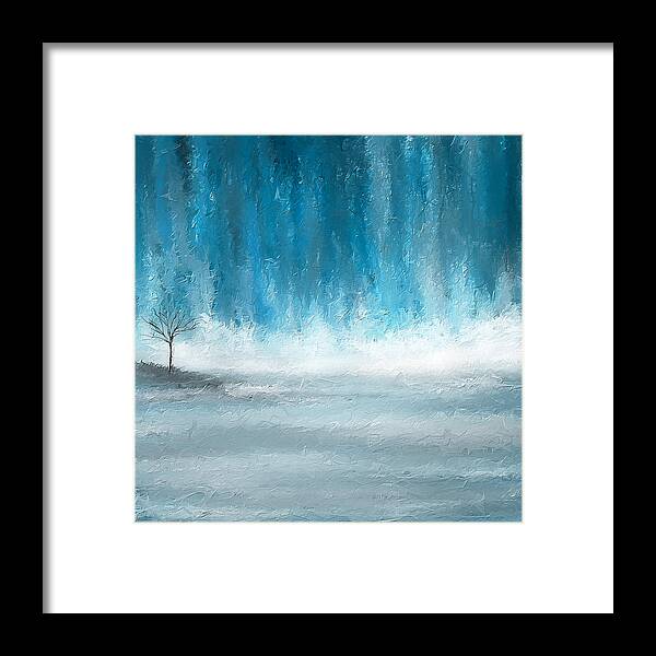 Turquoise Framed Print featuring the painting Turquoise Memories by Lourry Legarde
